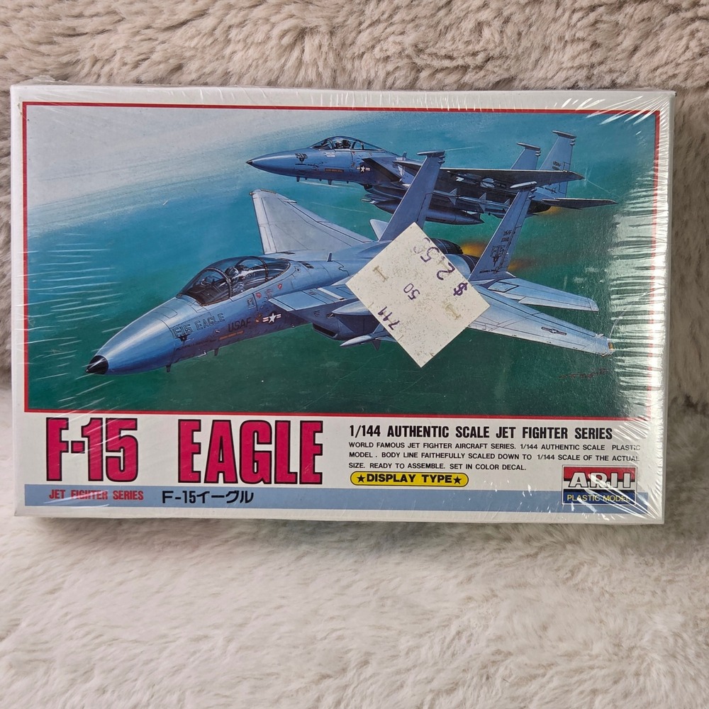 Ari F15 Eagle 1:144 Scale Authentic Jet Fighter Plastic Model Kit New
